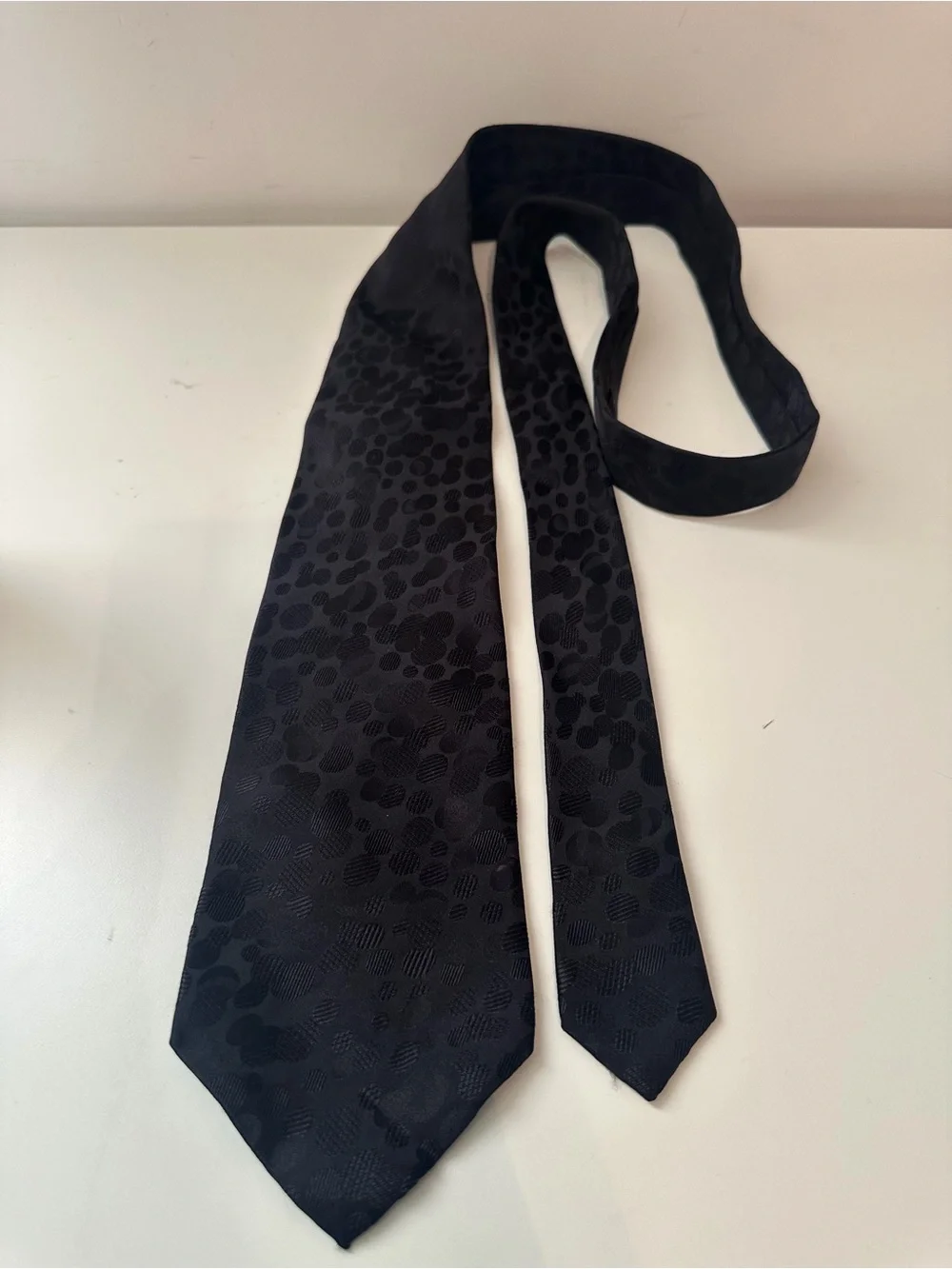 Stefano Ricci for Take 6 Black Silk Jacquard Tie Made in Italy 4